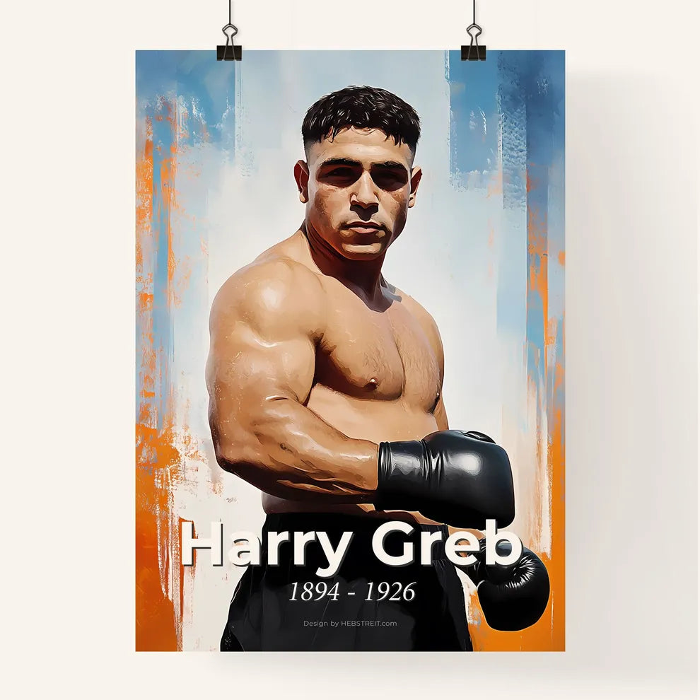 Portrait of Harry Greb Poster