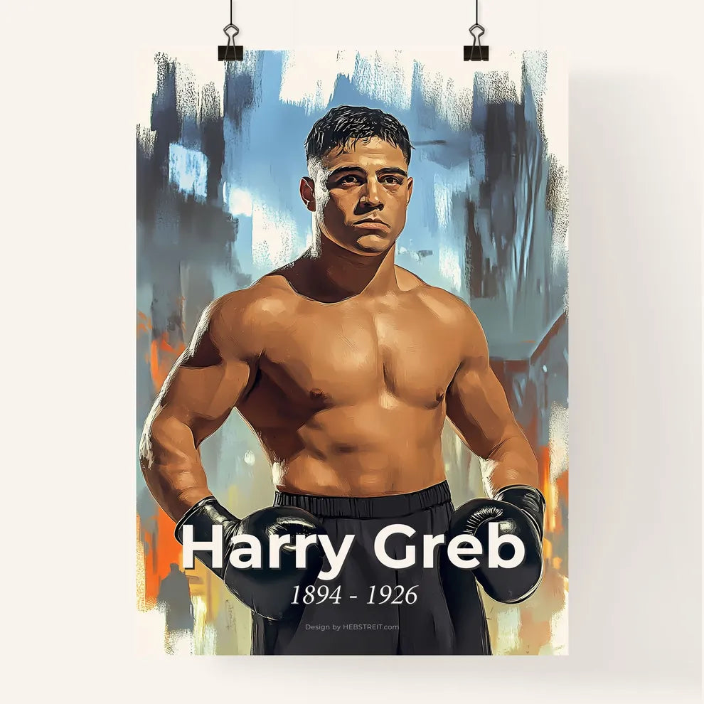 Portrait of Harry Greb Poster