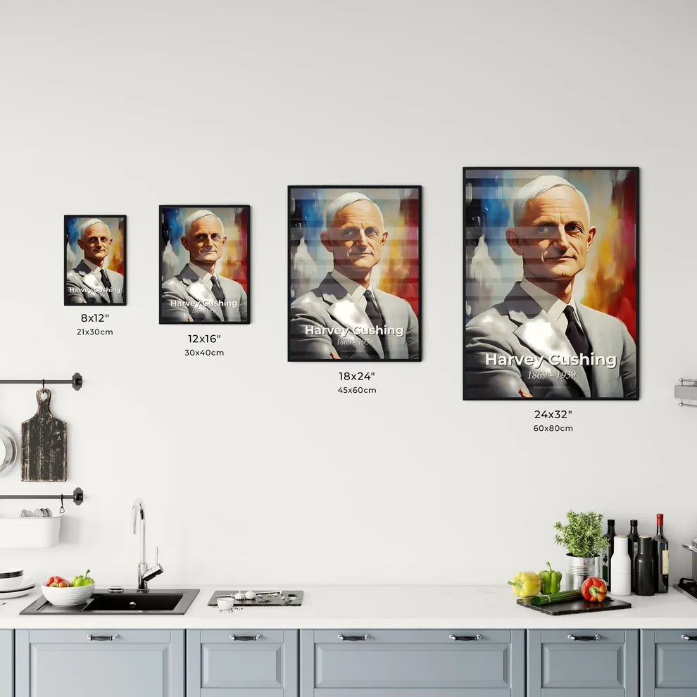 Portrait of Harvey Cushing Size Chart