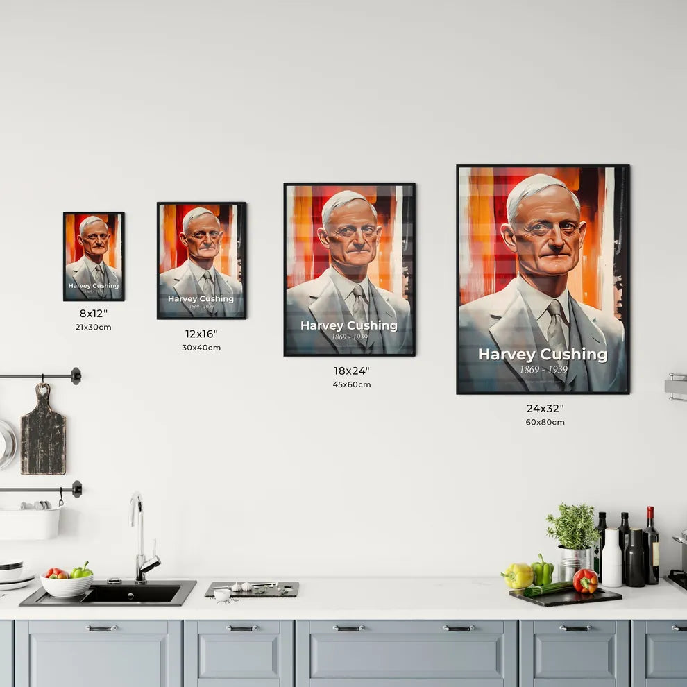 Portrait of Harvey Cushing Size Chart