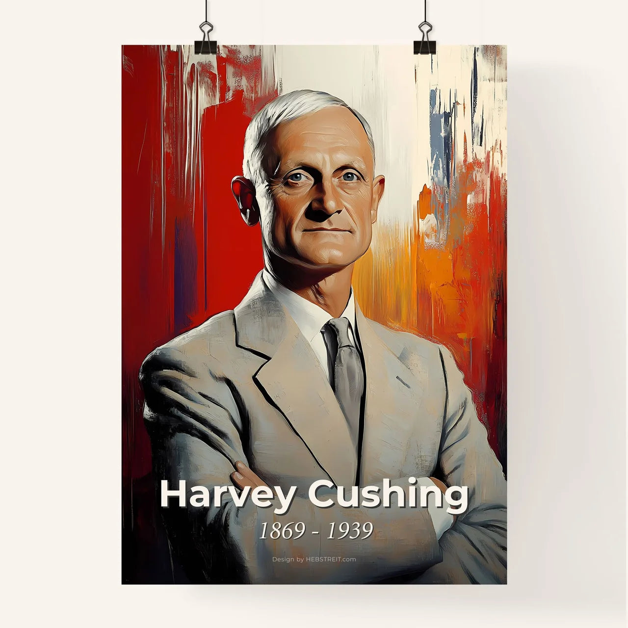 Portrait of Harvey Cushing Poster