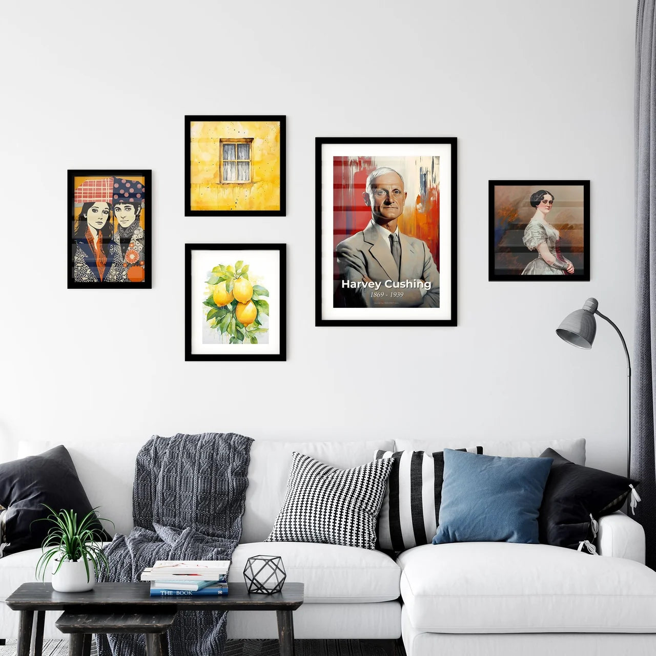 Portrait of Harvey Cushing Wall Art