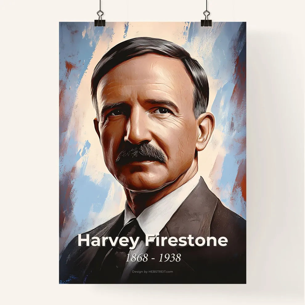 Portrait of Harvey Firestone Poster