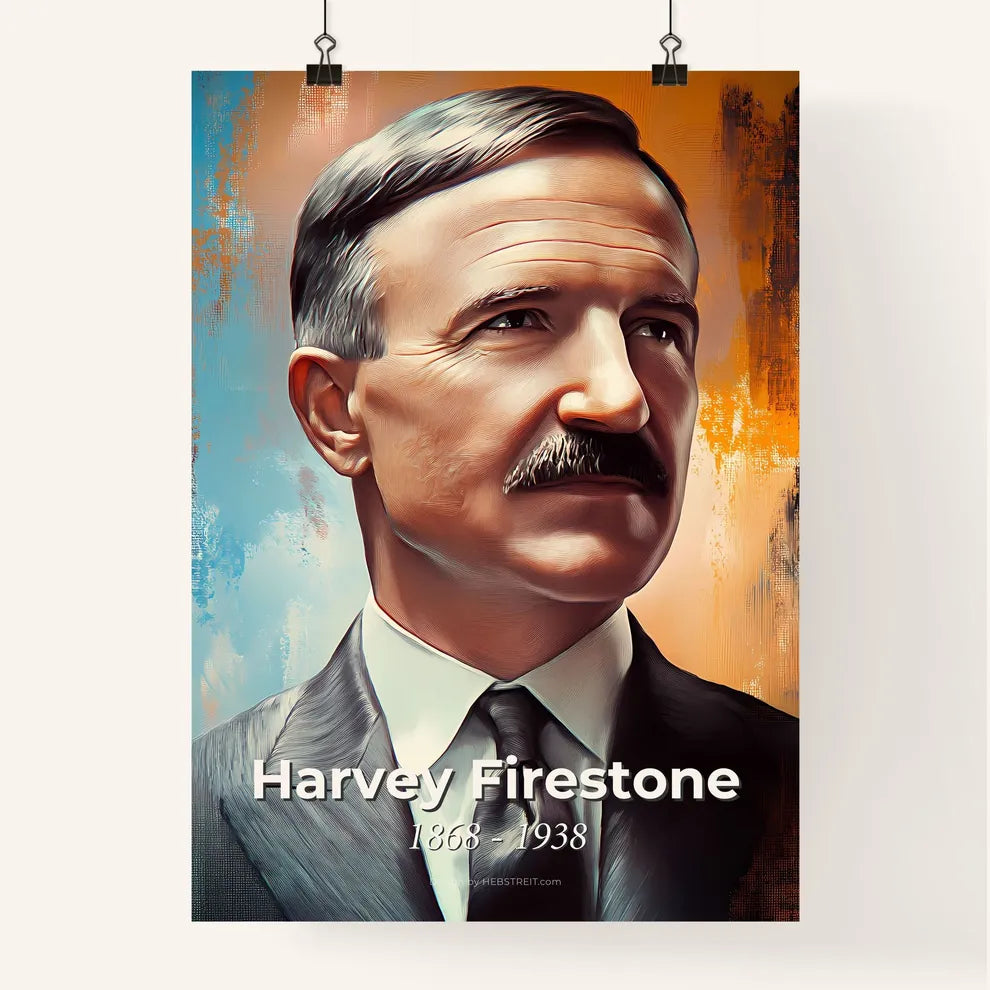 Portrait of Harvey Firestone Poster