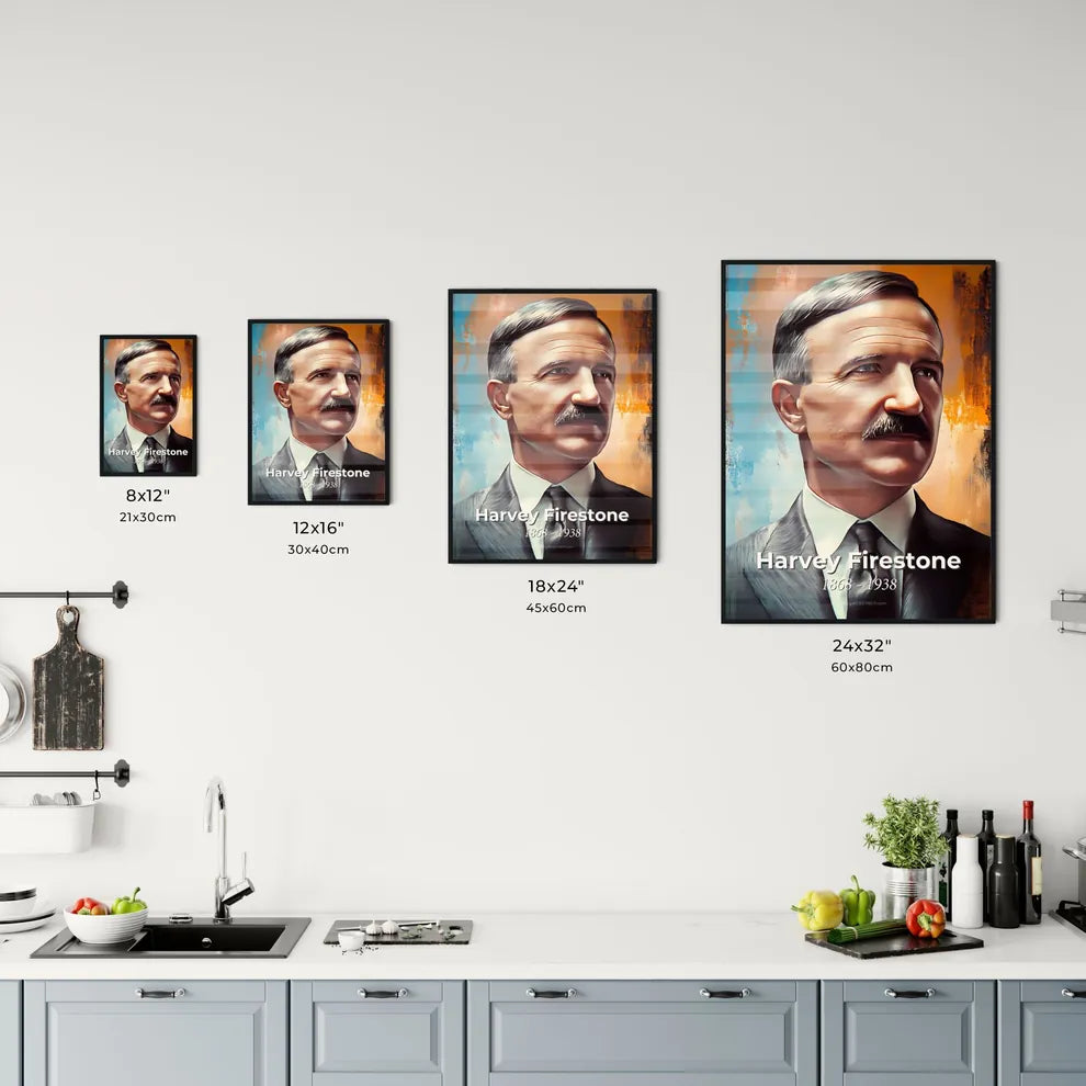 Portrait of Harvey Firestone Size Chart