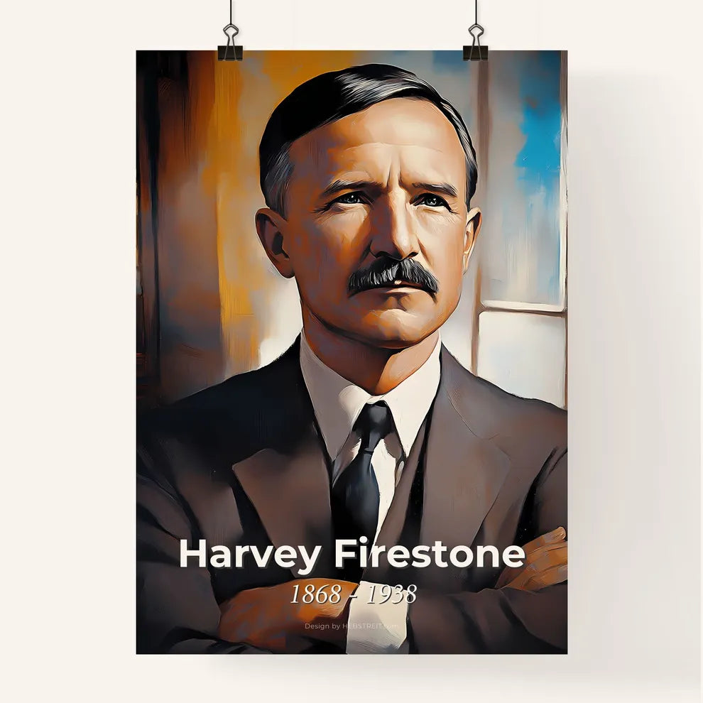 Portrait of Harvey Firestone Poster