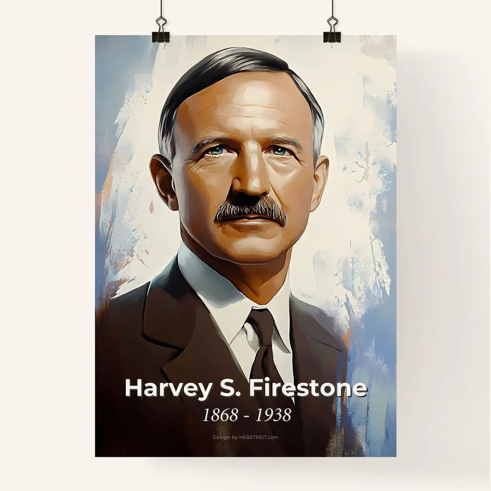 Portrait of Harvey S. Firestone Poster