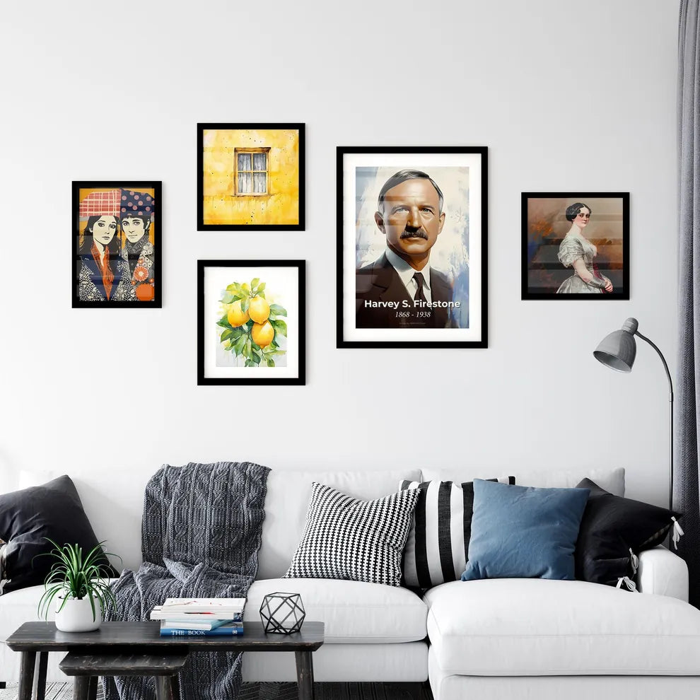 Portrait of Harvey S. Firestone Wall Art