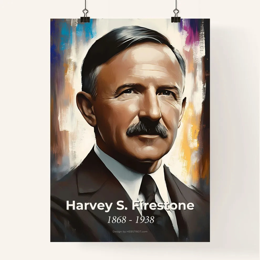 Portrait of Harvey S. Firestone Poster