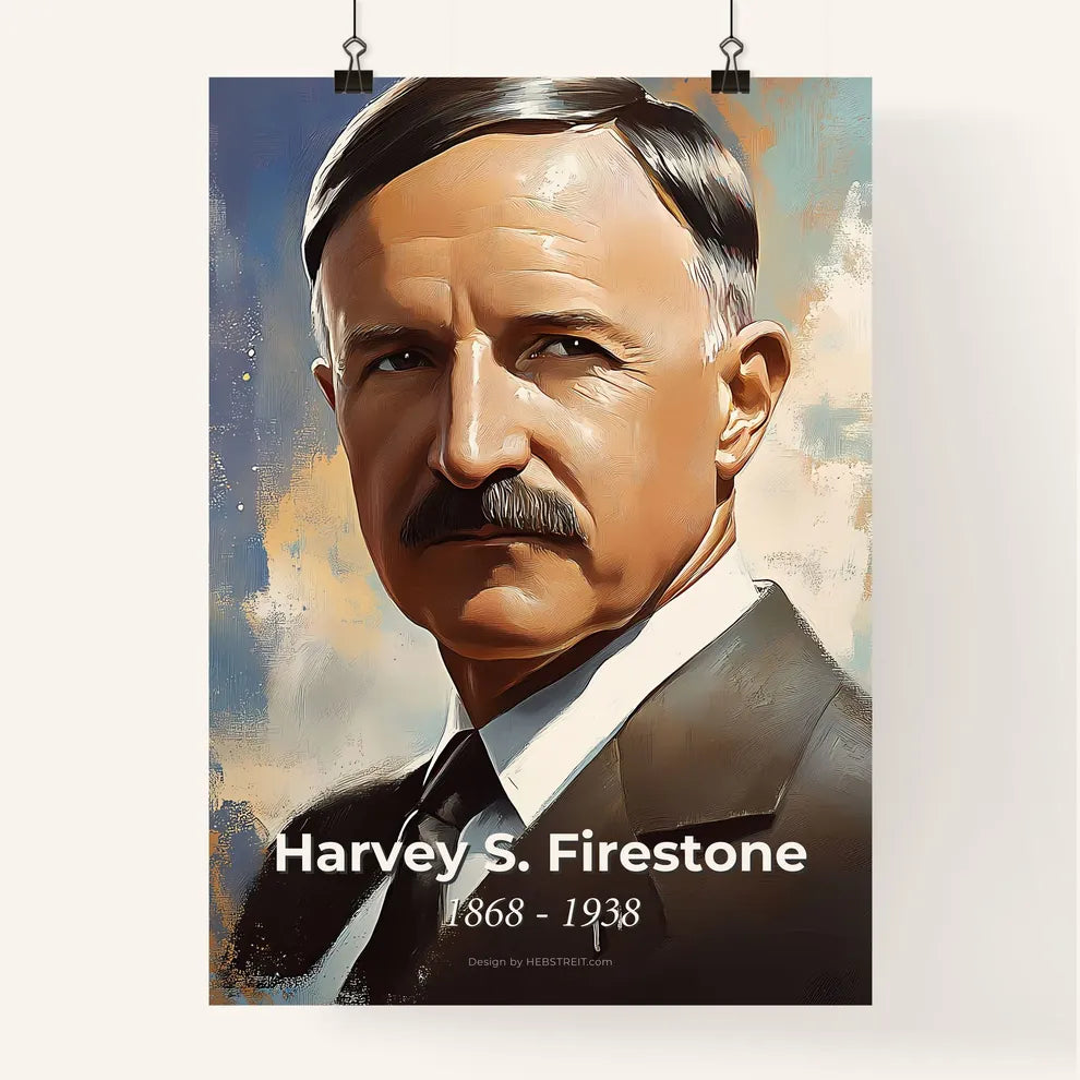 Portrait of Harvey S. Firestone Poster