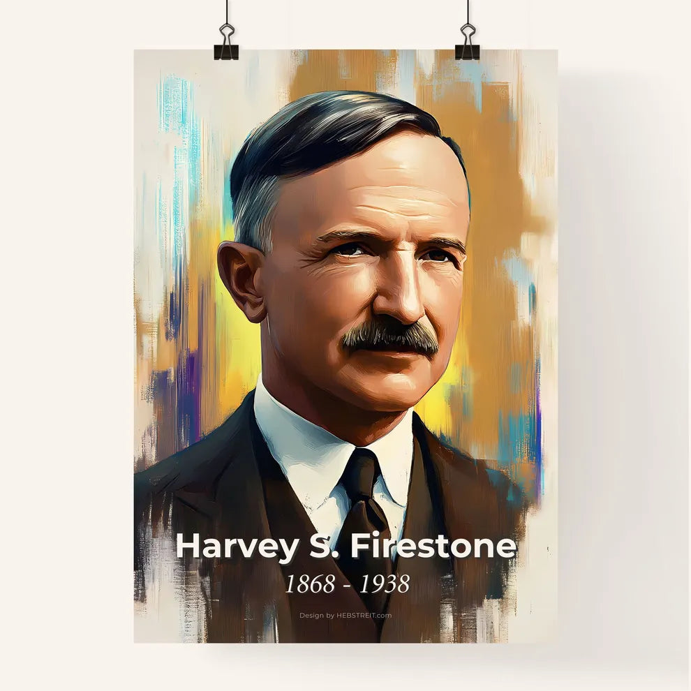 Portrait of Harvey S. Firestone Poster
