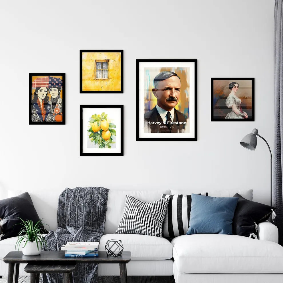 Portrait of Harvey S. Firestone Wall Art