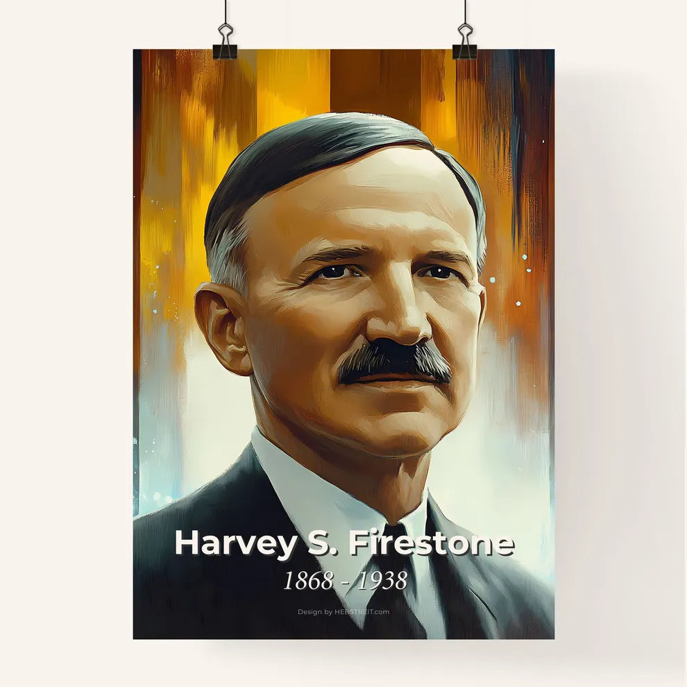 Portrait of Harvey S. Firestone Poster