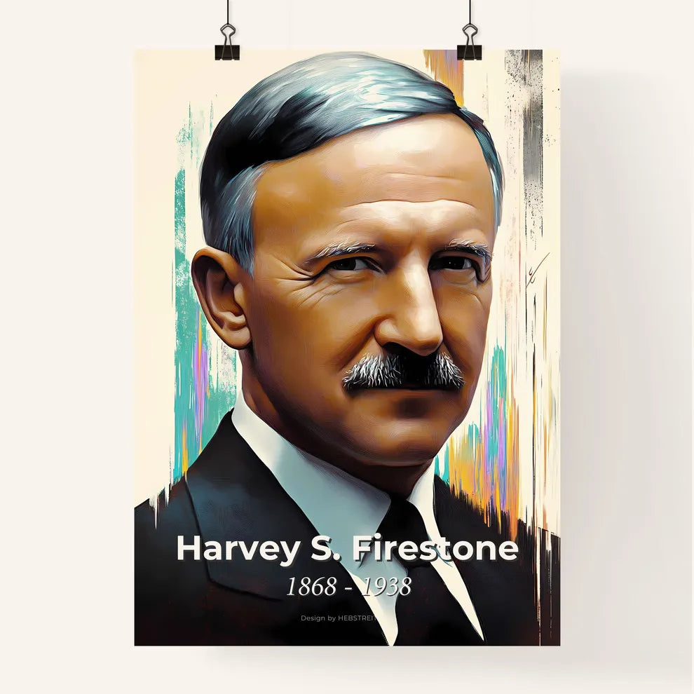 Portrait of Harvey S. Firestone Poster