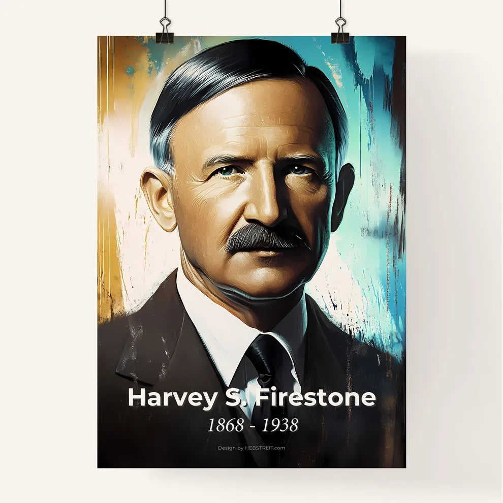 Portrait of Harvey S. Firestone Poster