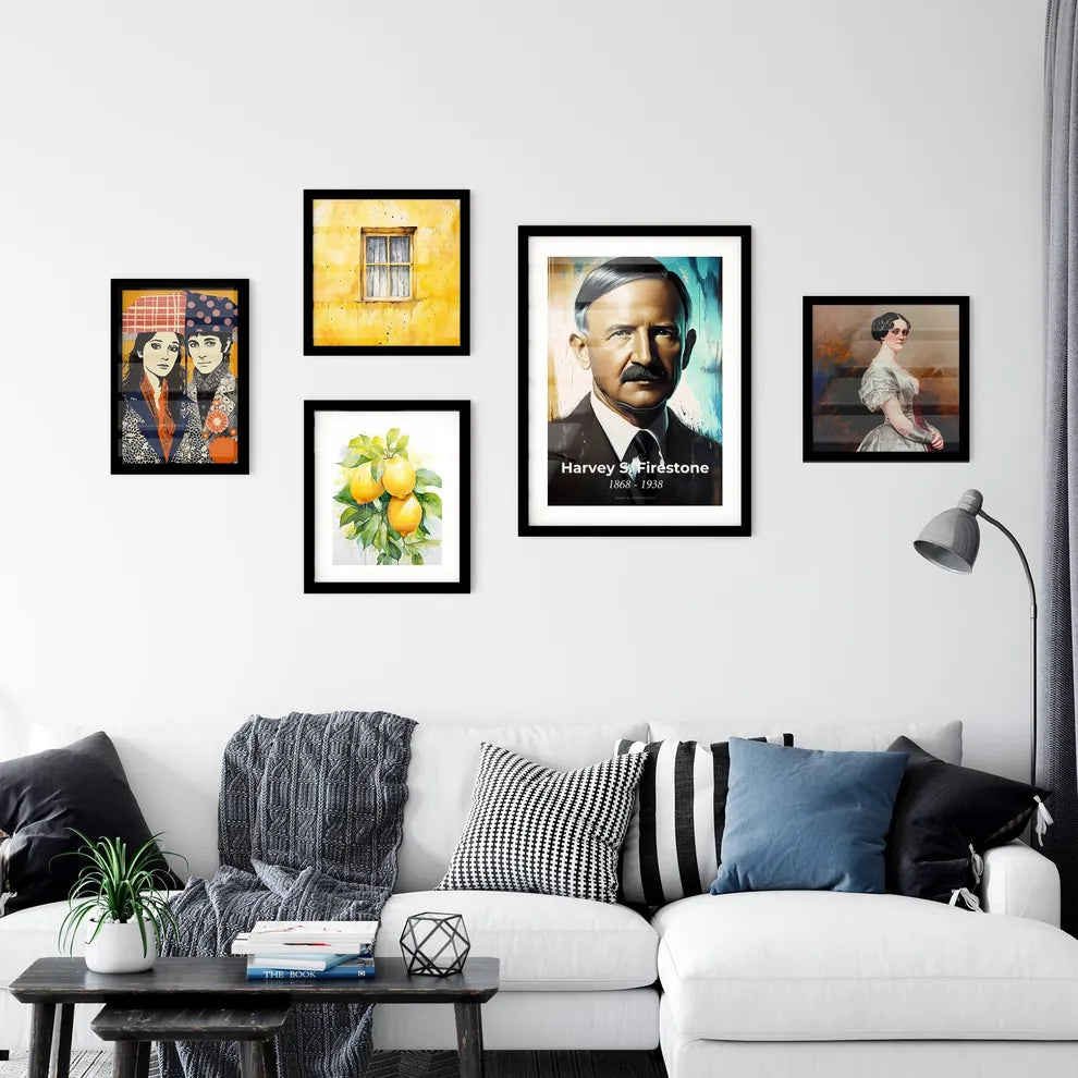 Portrait of Harvey S. Firestone Wall Art