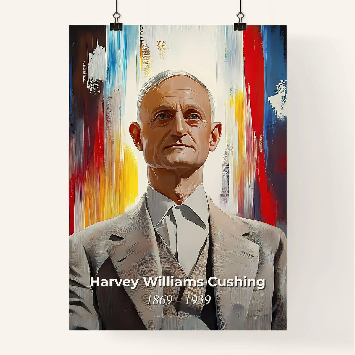 Portrait of Harvey Williams Cushing Poster
