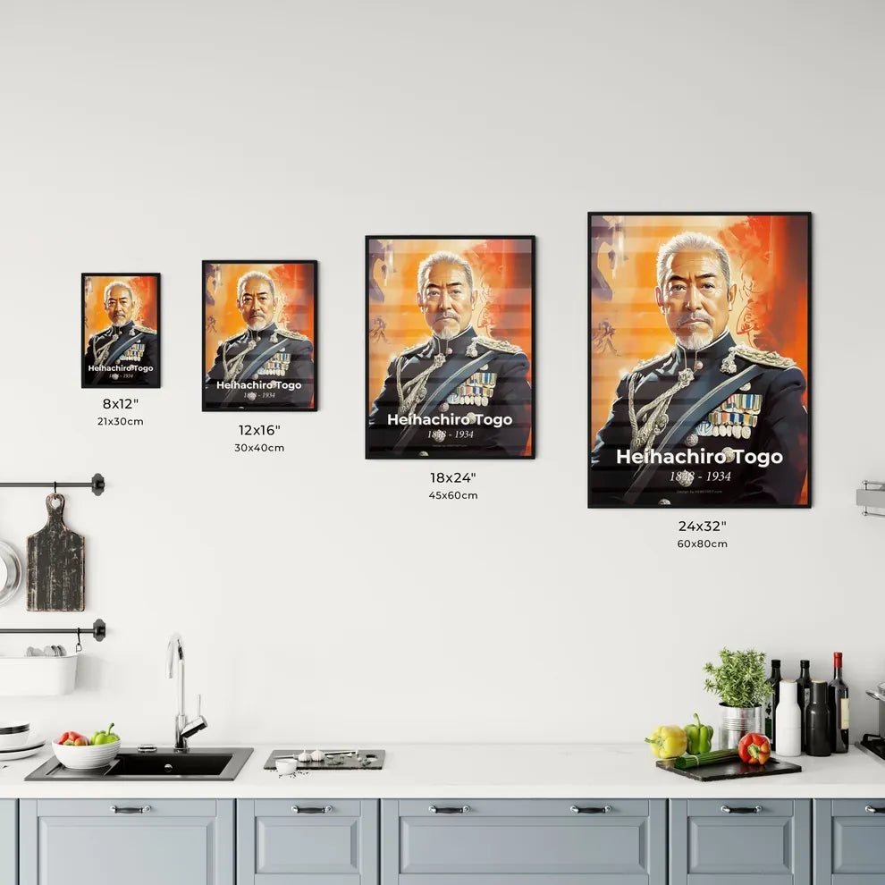 Portrait of Heihachiro Togo Size Chart