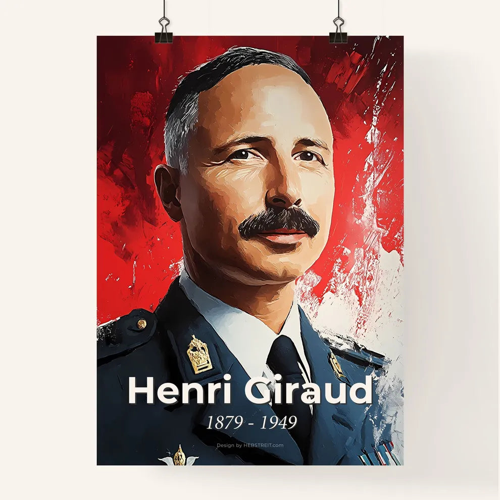 Portrait of Henri Giraud Poster