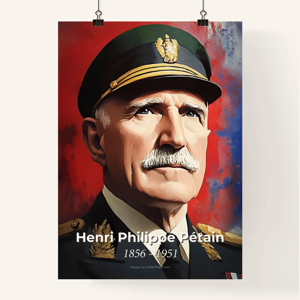 Portrait of Henri Philippe Pétain Poster