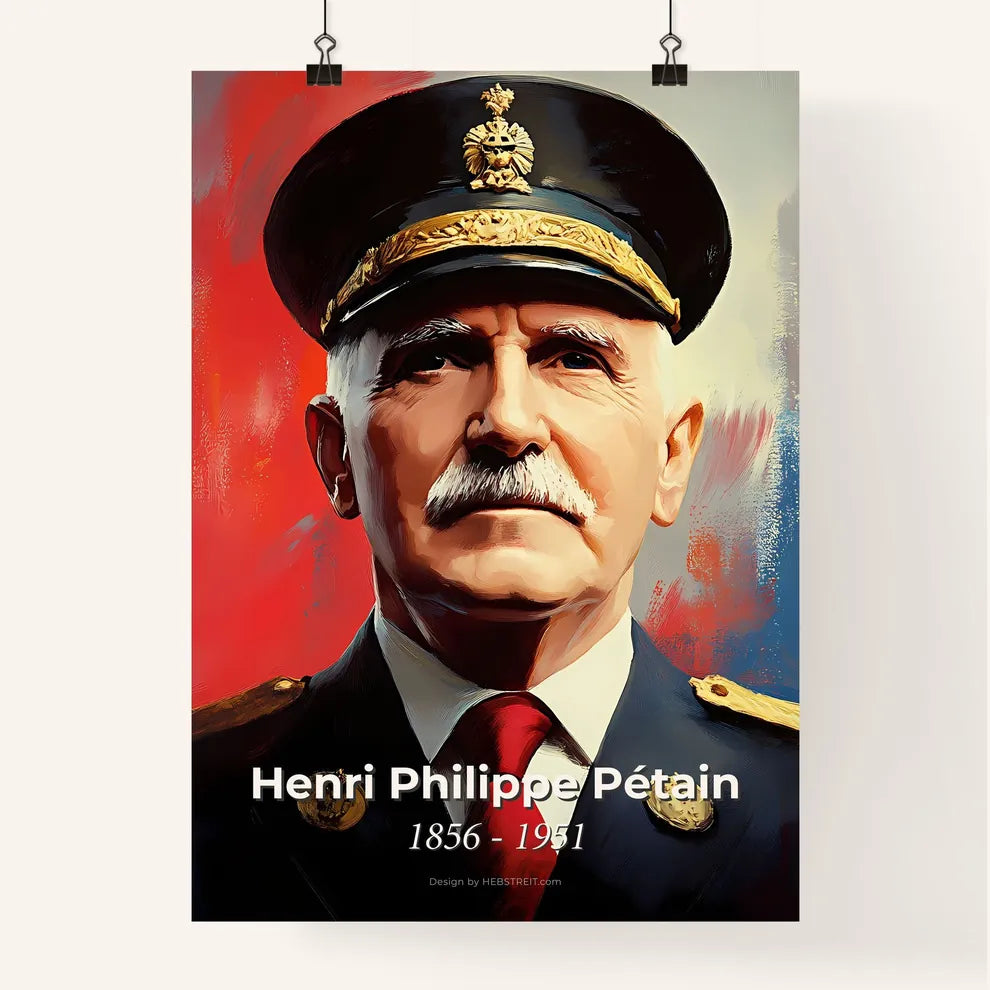 Portrait of Henri Philippe Pétain Poster