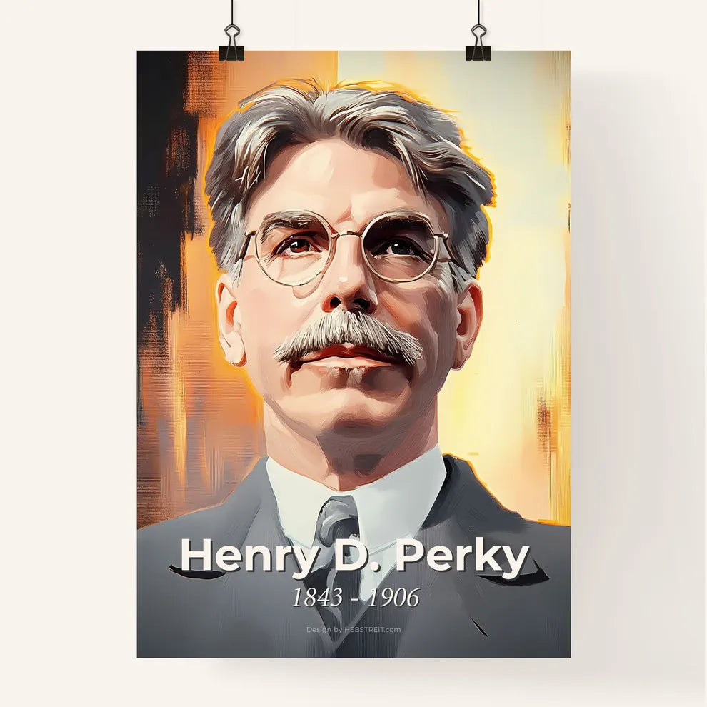 Portrait of Henry D. Perky Poster