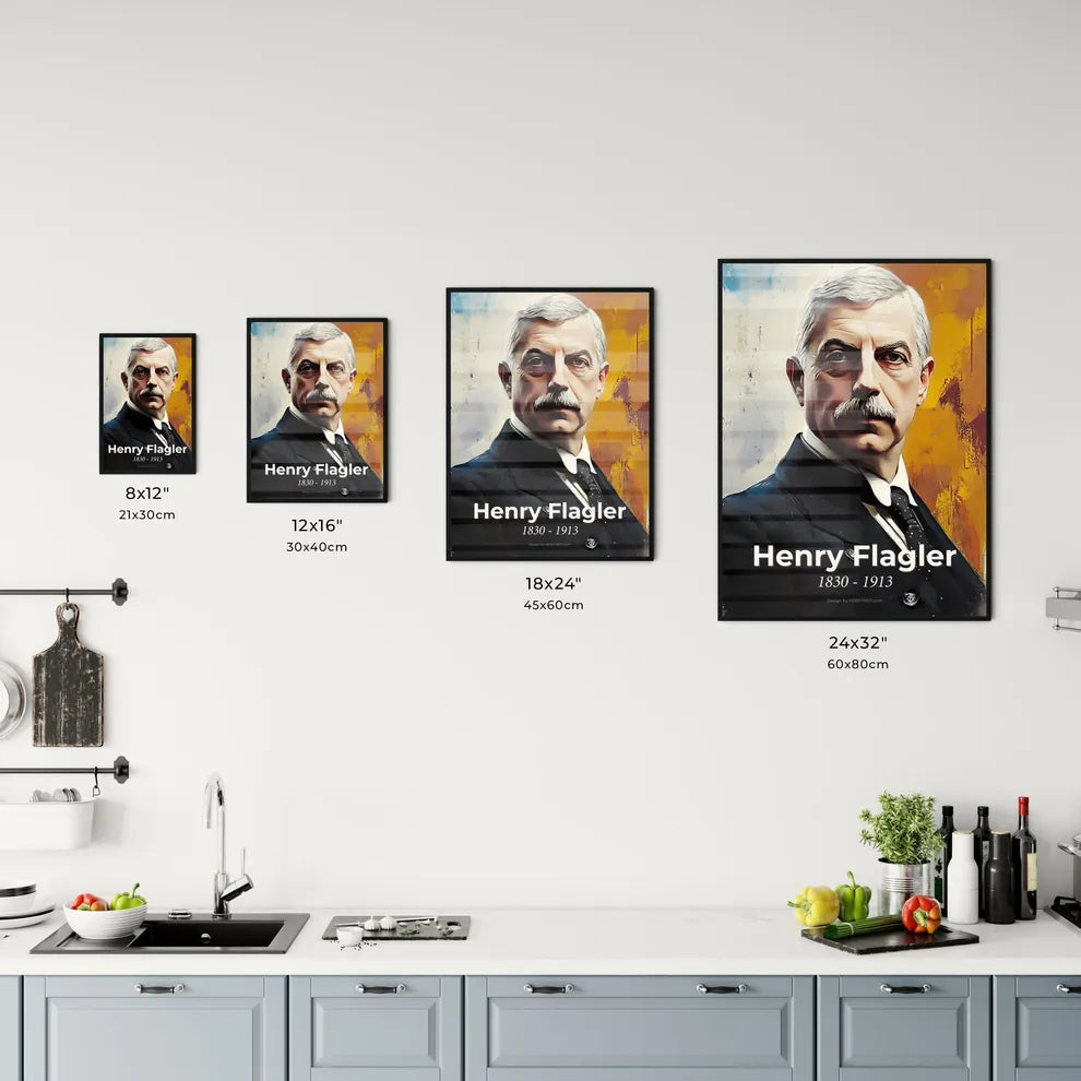 Portrait of Henry Flagler Size Chart