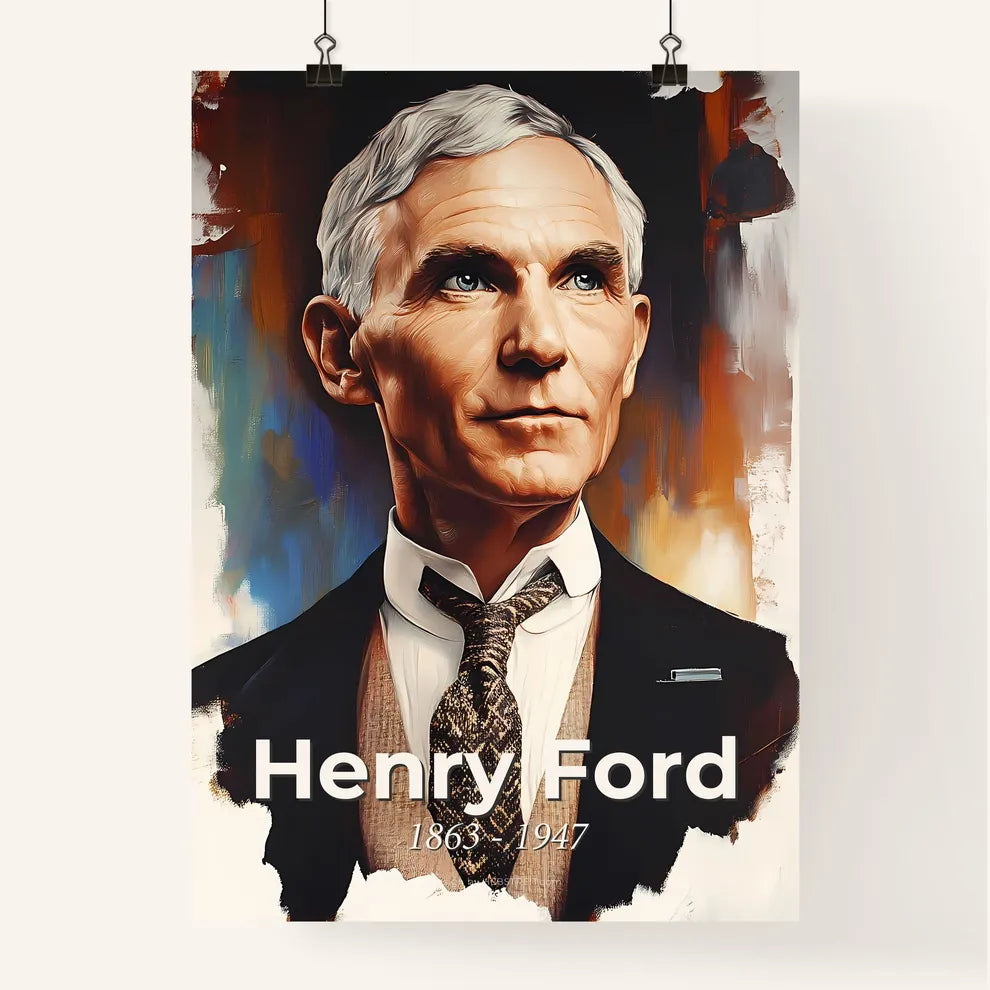 Portrait of Henry Ford Poster