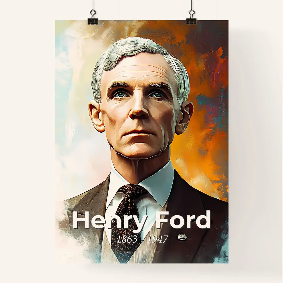 Portrait of Henry Ford Poster