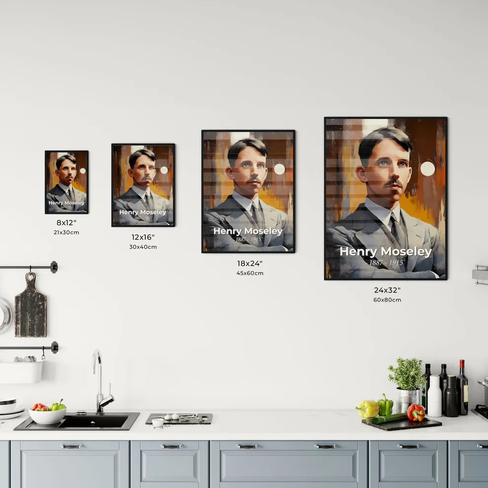 Portrait of Henry Moseley Size Chart