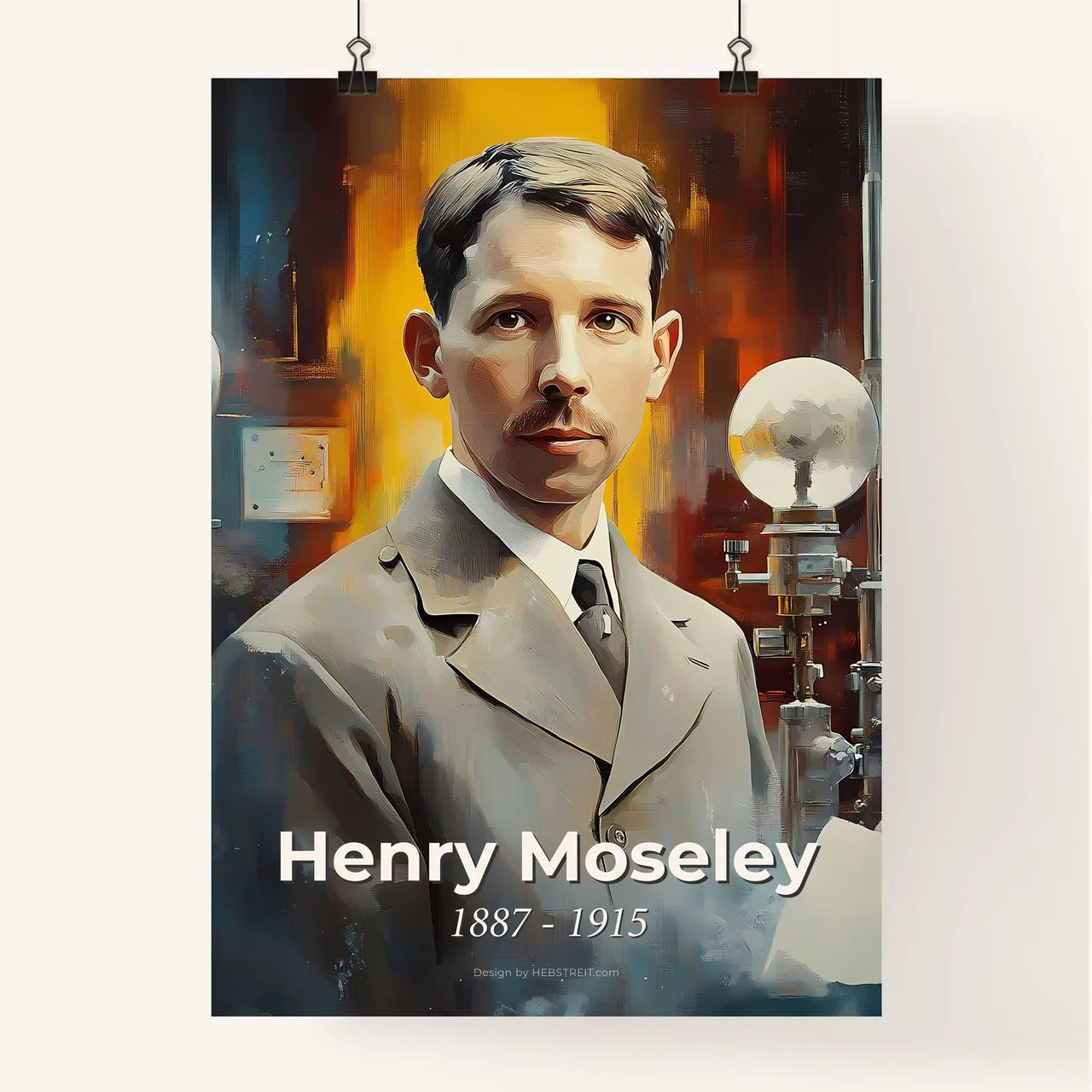 Portrait of Henry Moseley Poster