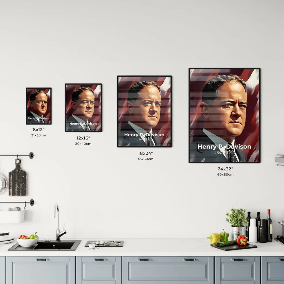 Portrait of Henry P. Davison Size Chart