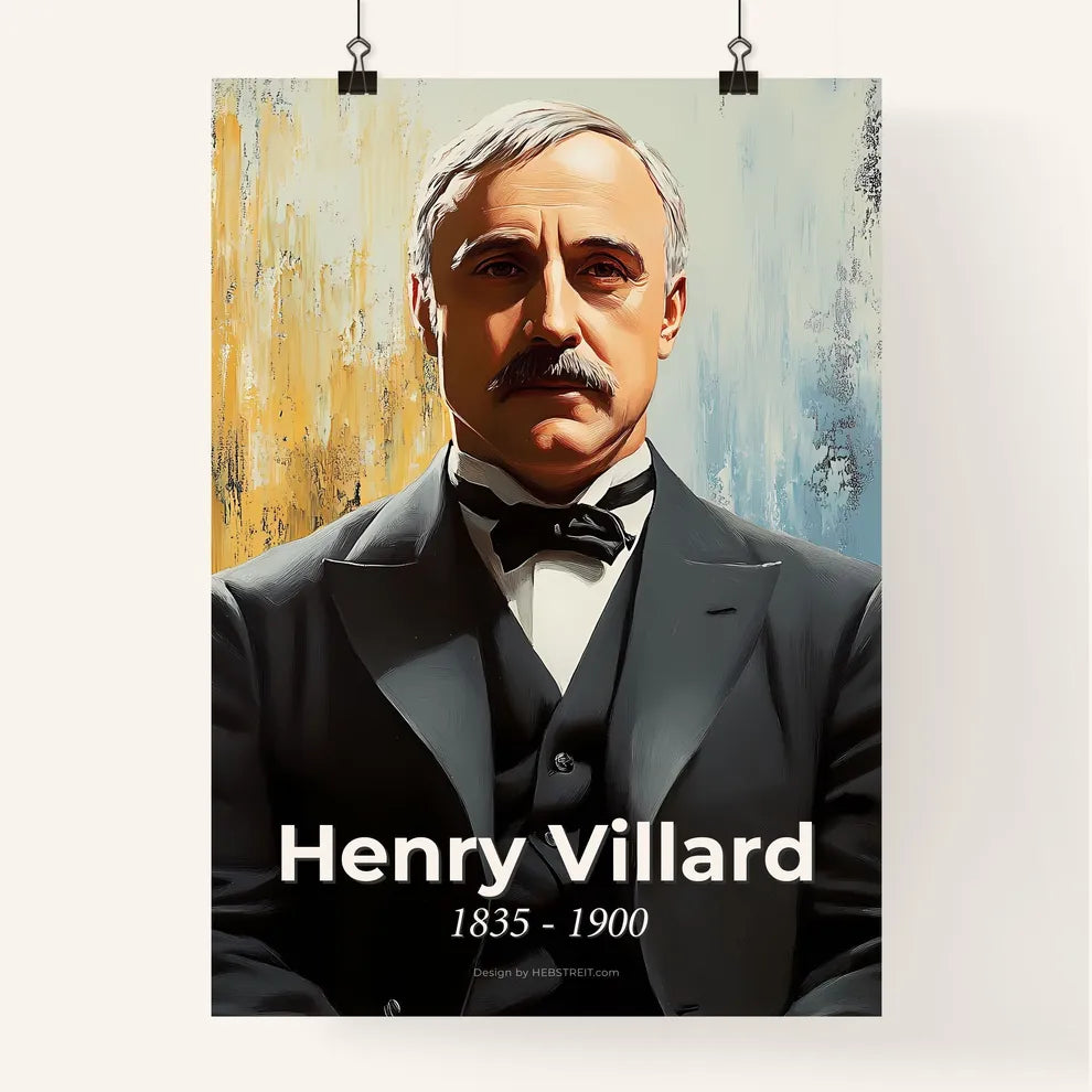 Portrait of Henry Villard Poster
