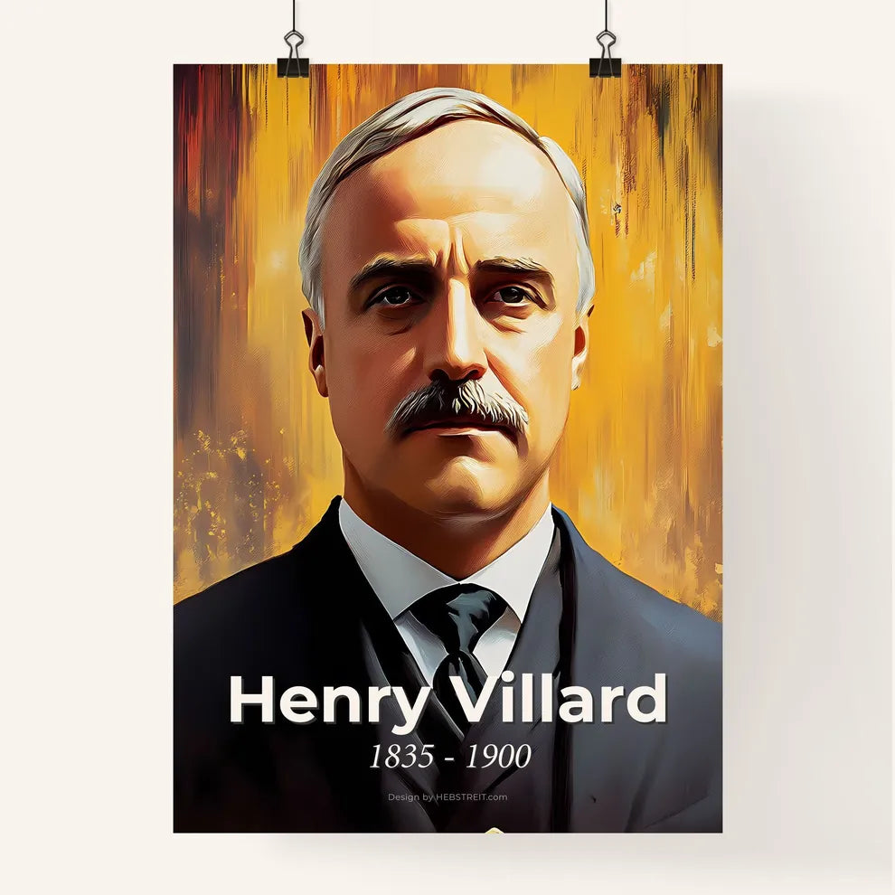 Portrait of Henry Villard Poster