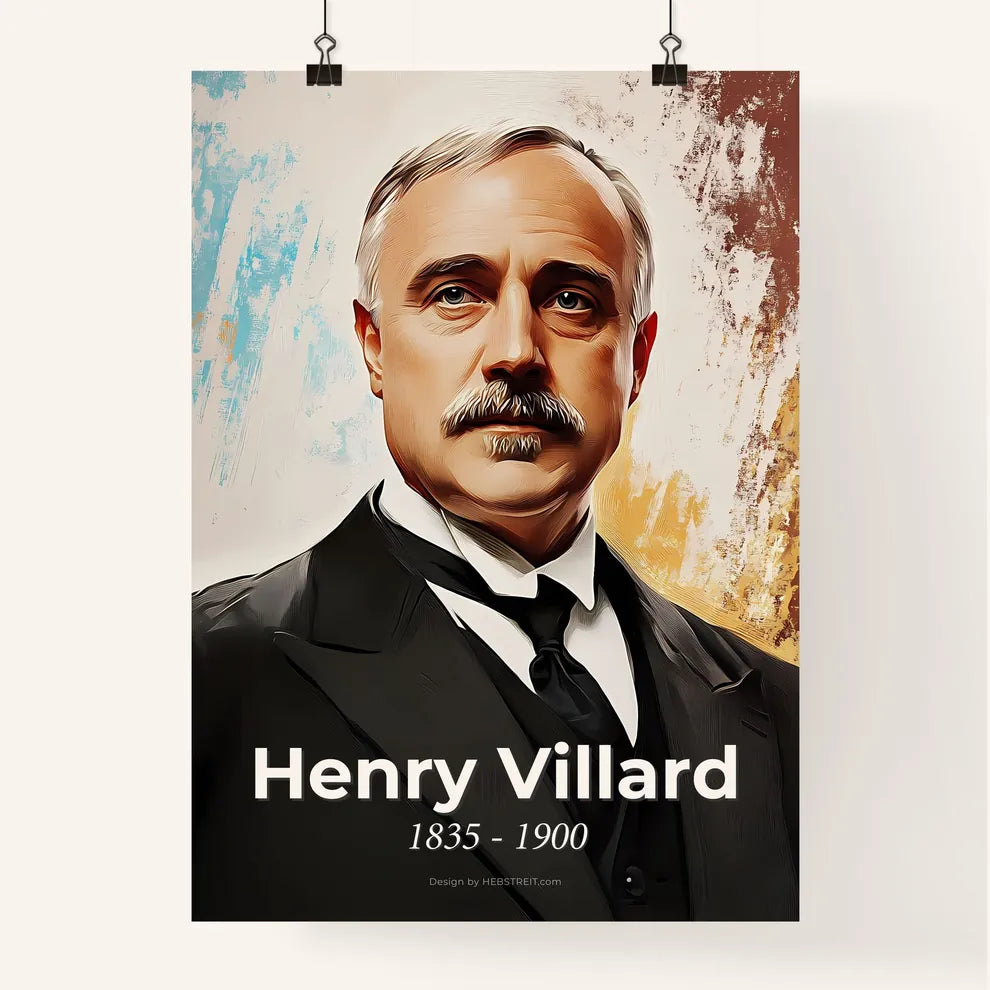 Portrait of Henry Villard Poster