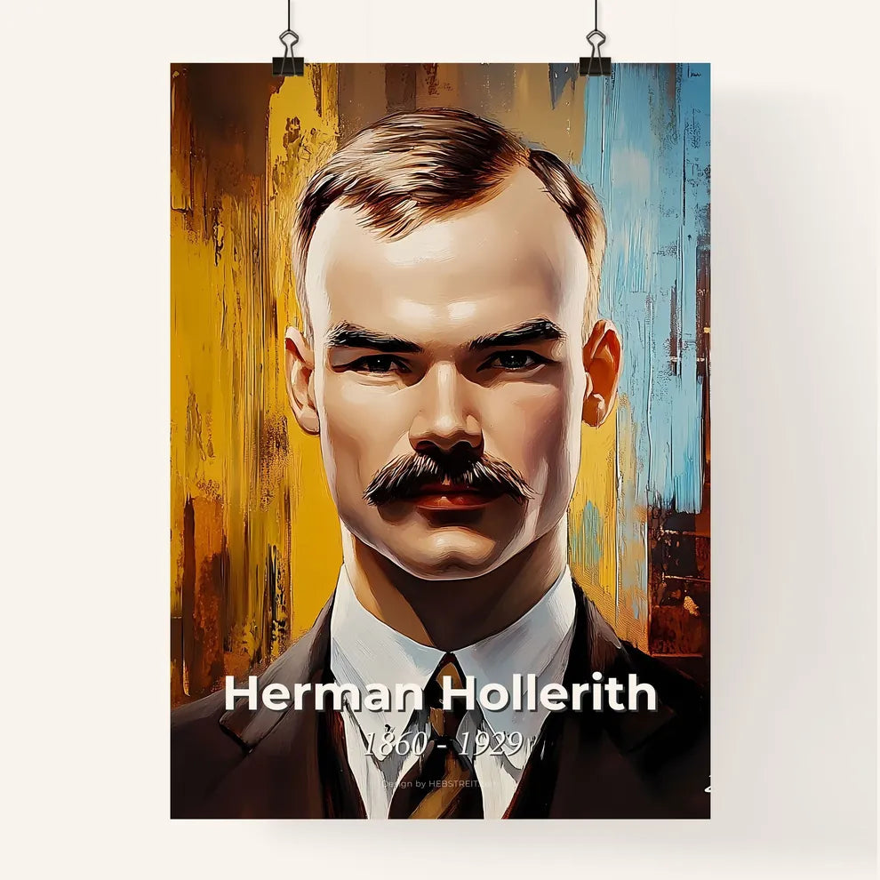 Portrait of Herman Hollerith Poster