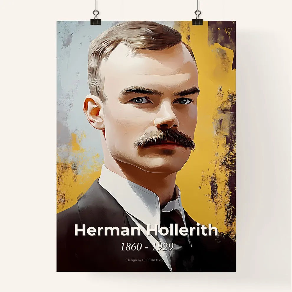Portrait of Herman Hollerith Poster