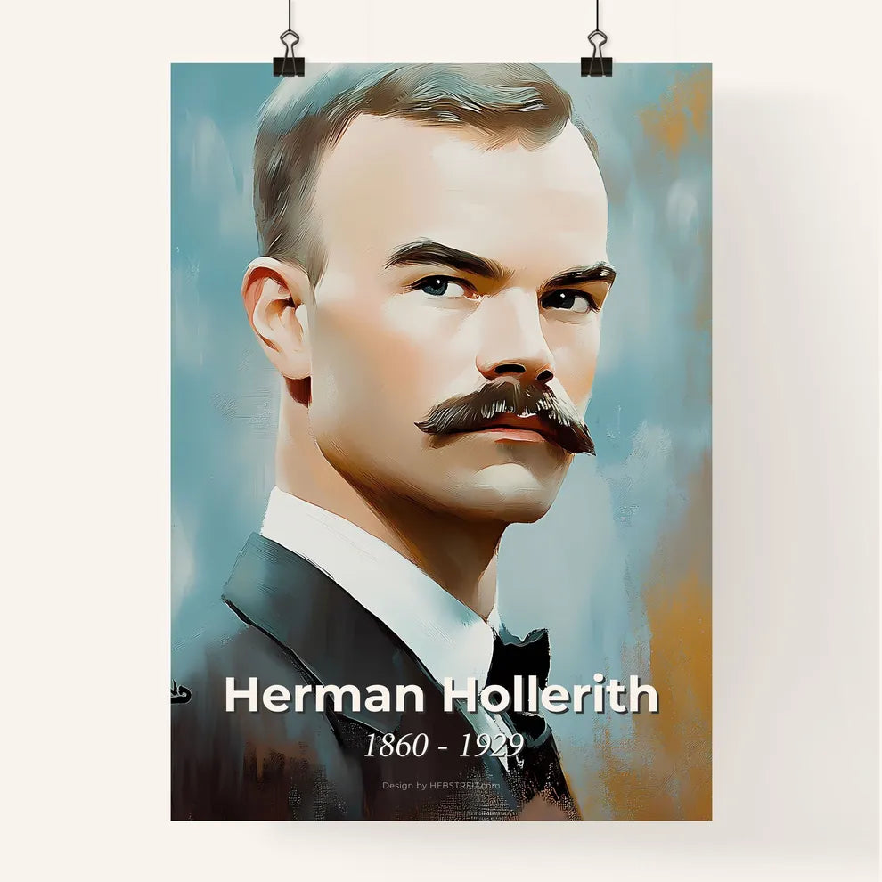 Portrait of Herman Hollerith Poster