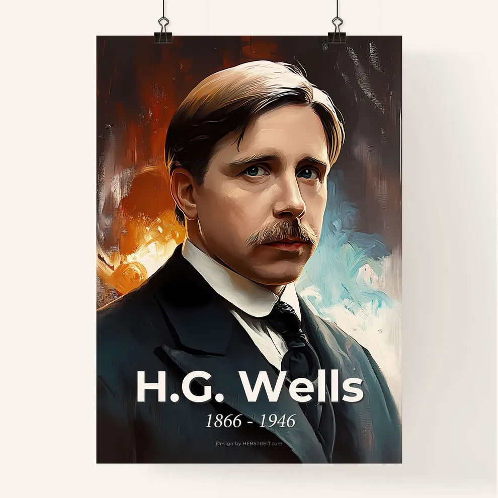 Portrait of H.G. Wells Poster