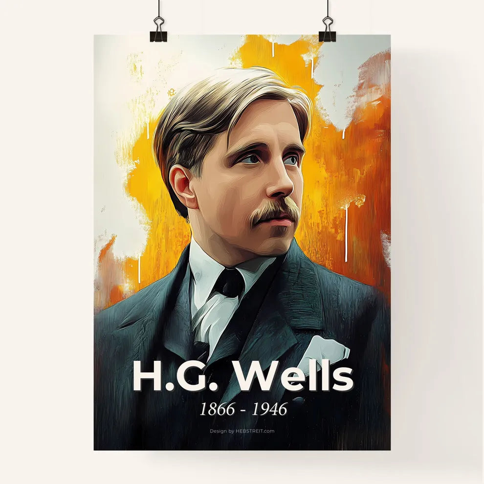 Portrait of H.G. Wells Poster