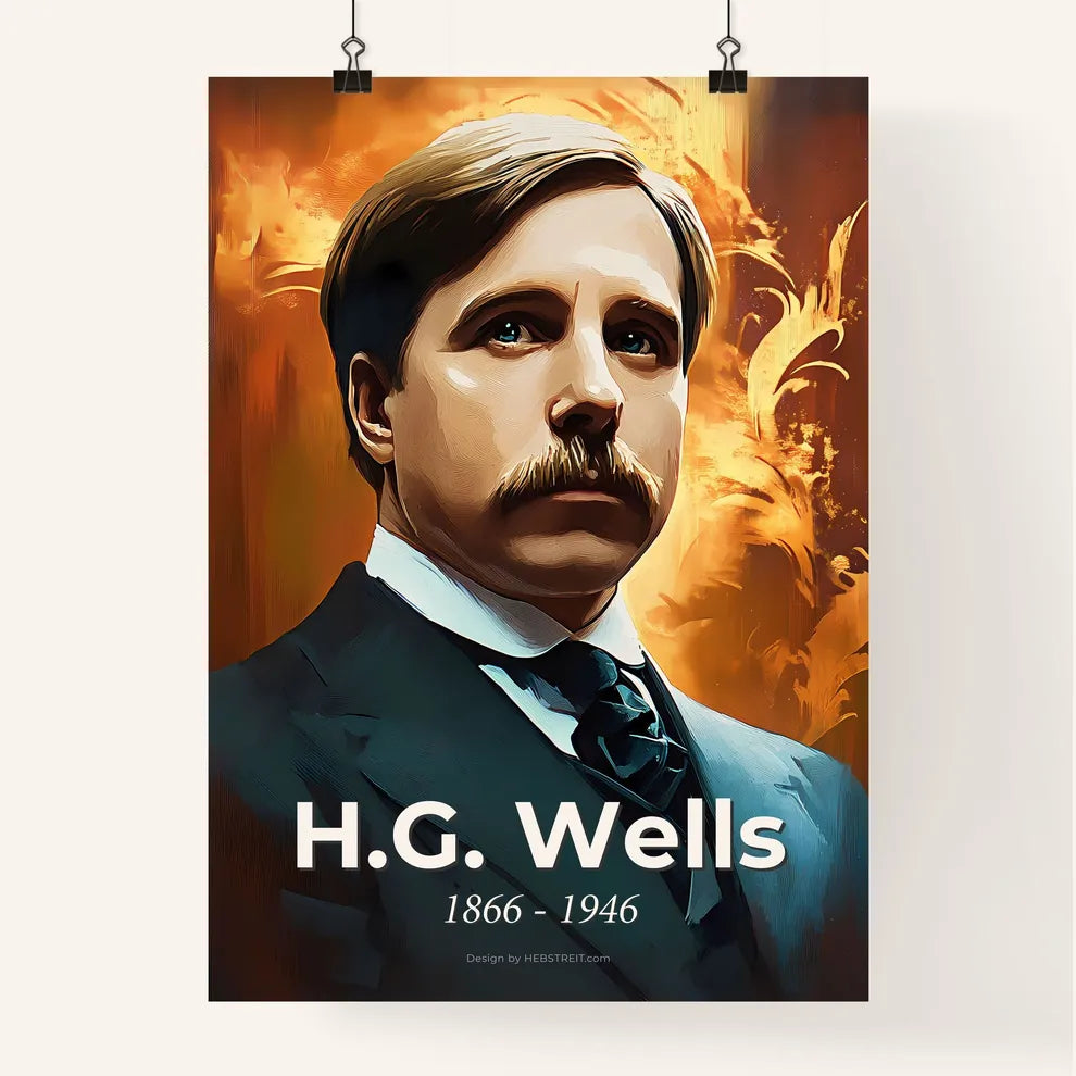 Portrait of H.G. Wells Poster