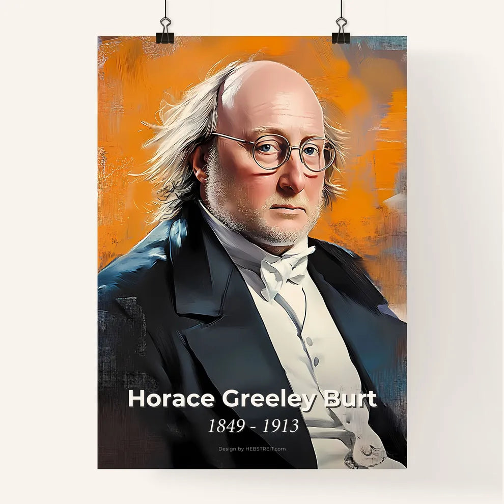 Portrait of Horace Greeley Burt Poster