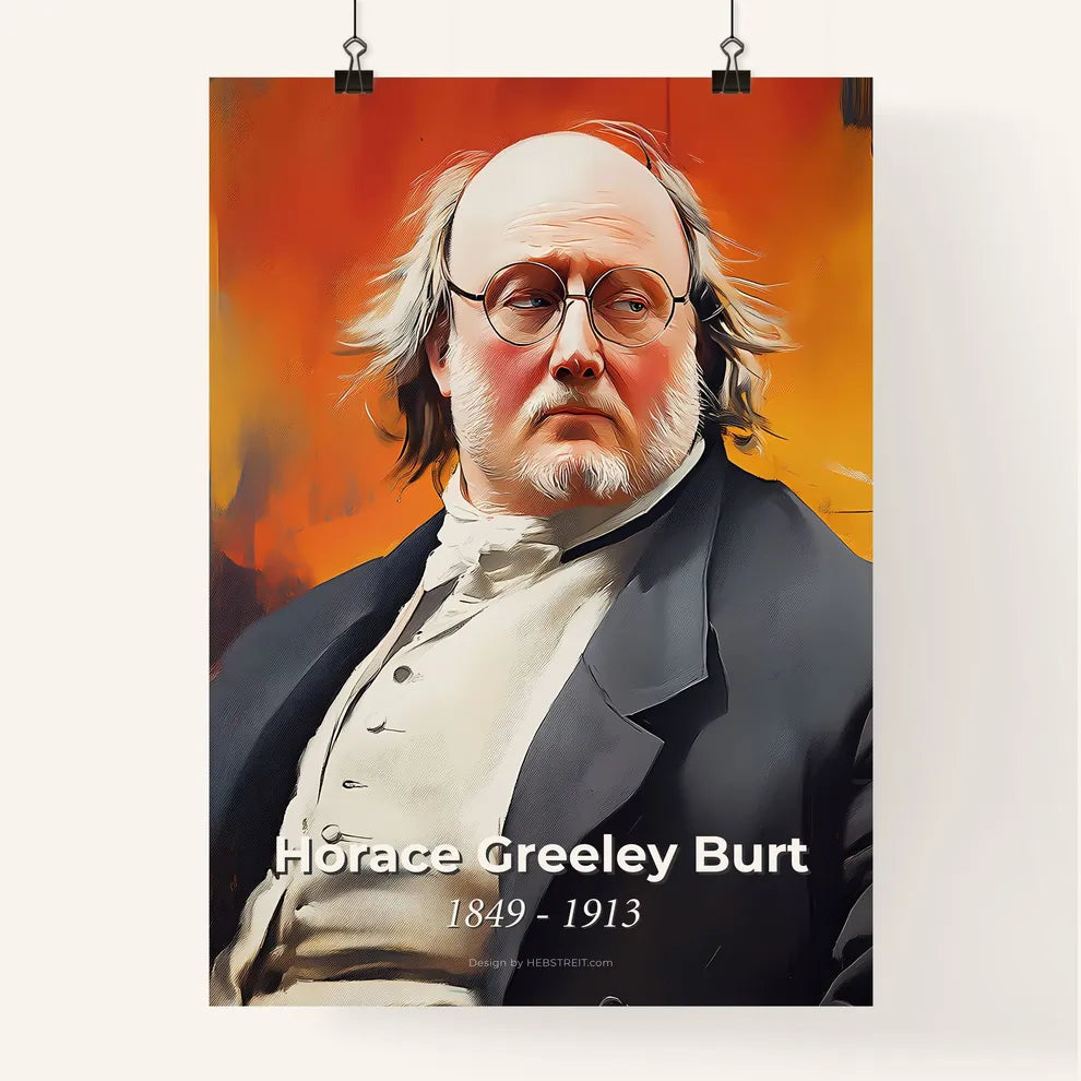 Portrait of Horace Greeley Burt Poster