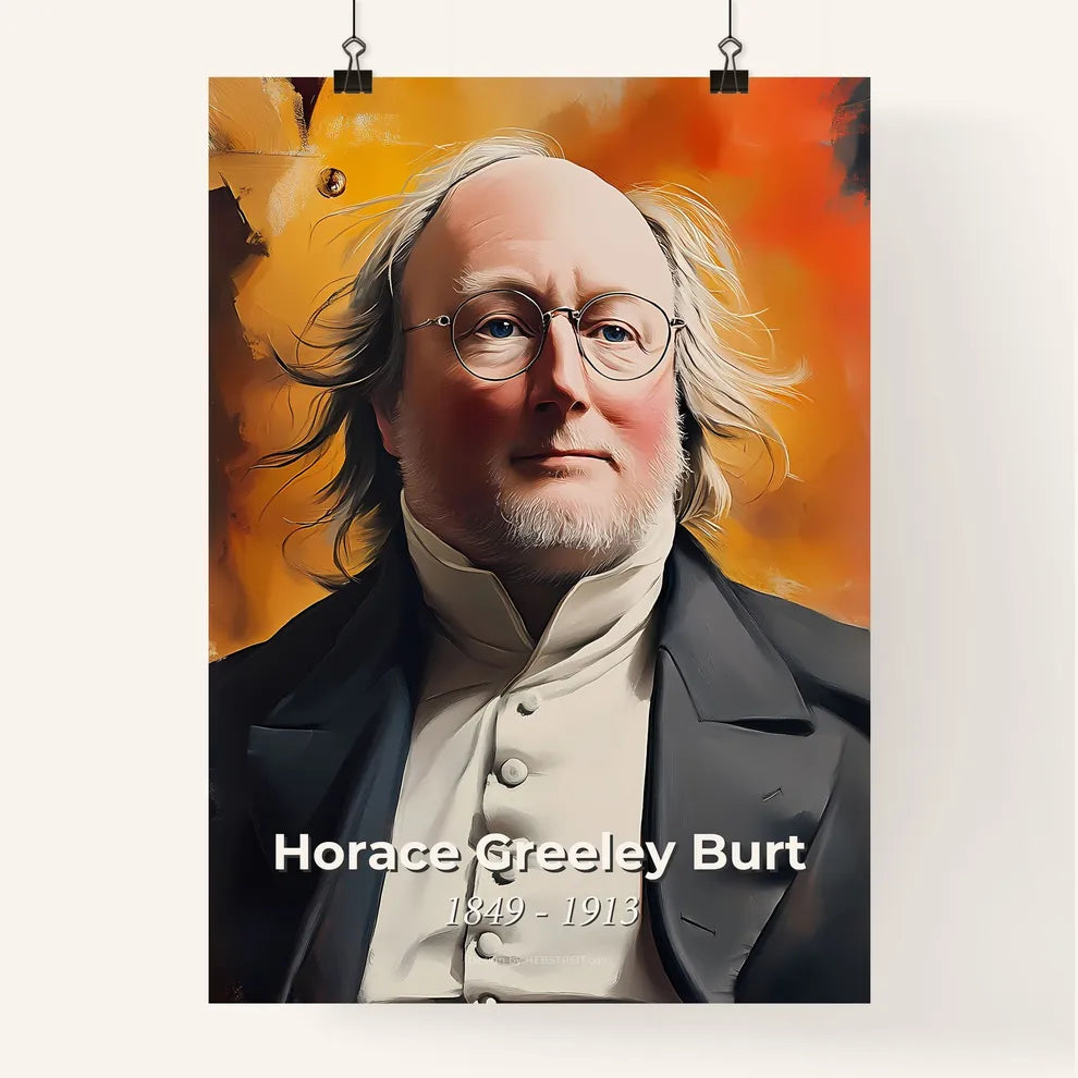 Portrait of Horace Greeley Burt Poster