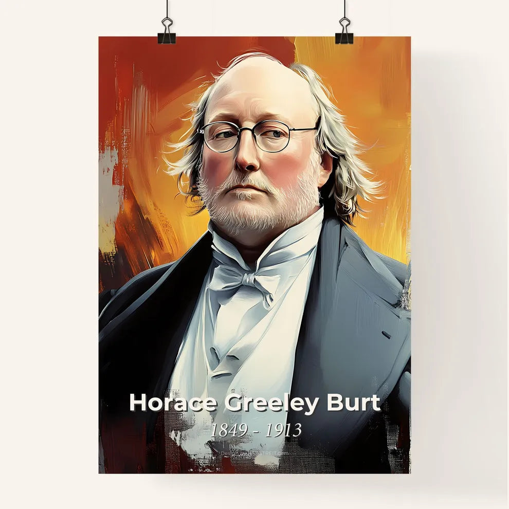 Portrait of Horace Greeley Burt Poster