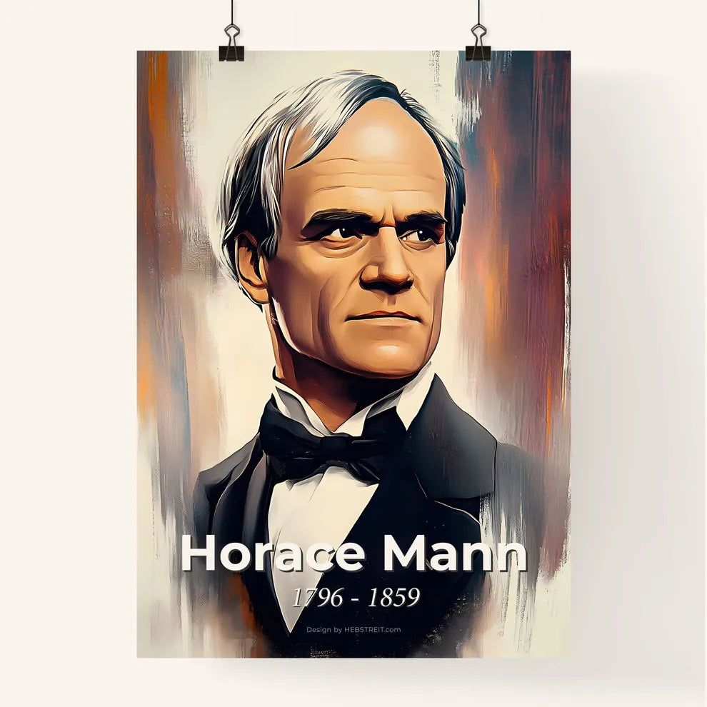 Portrait of Horace Mann Poster