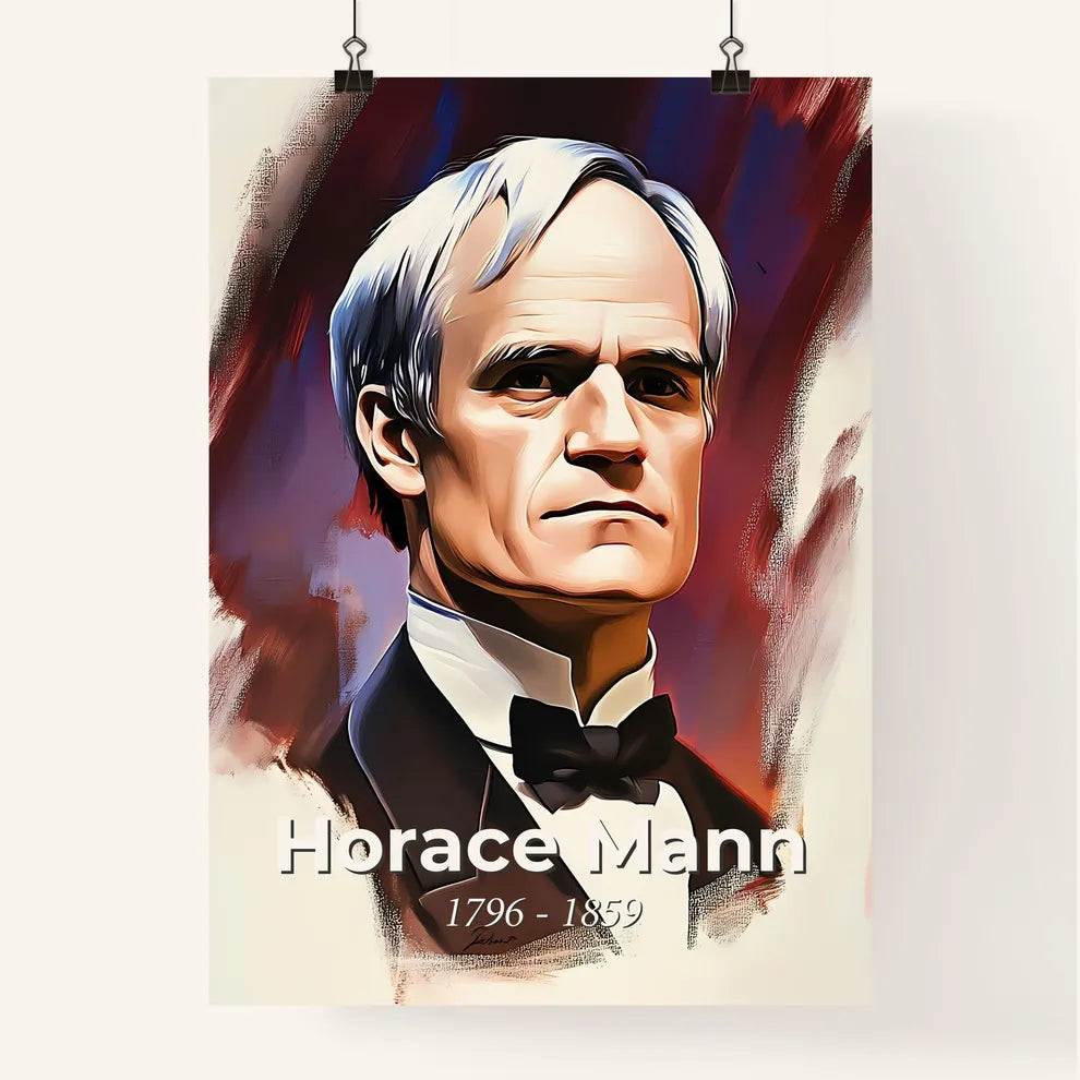 Portrait of Horace Mann Poster