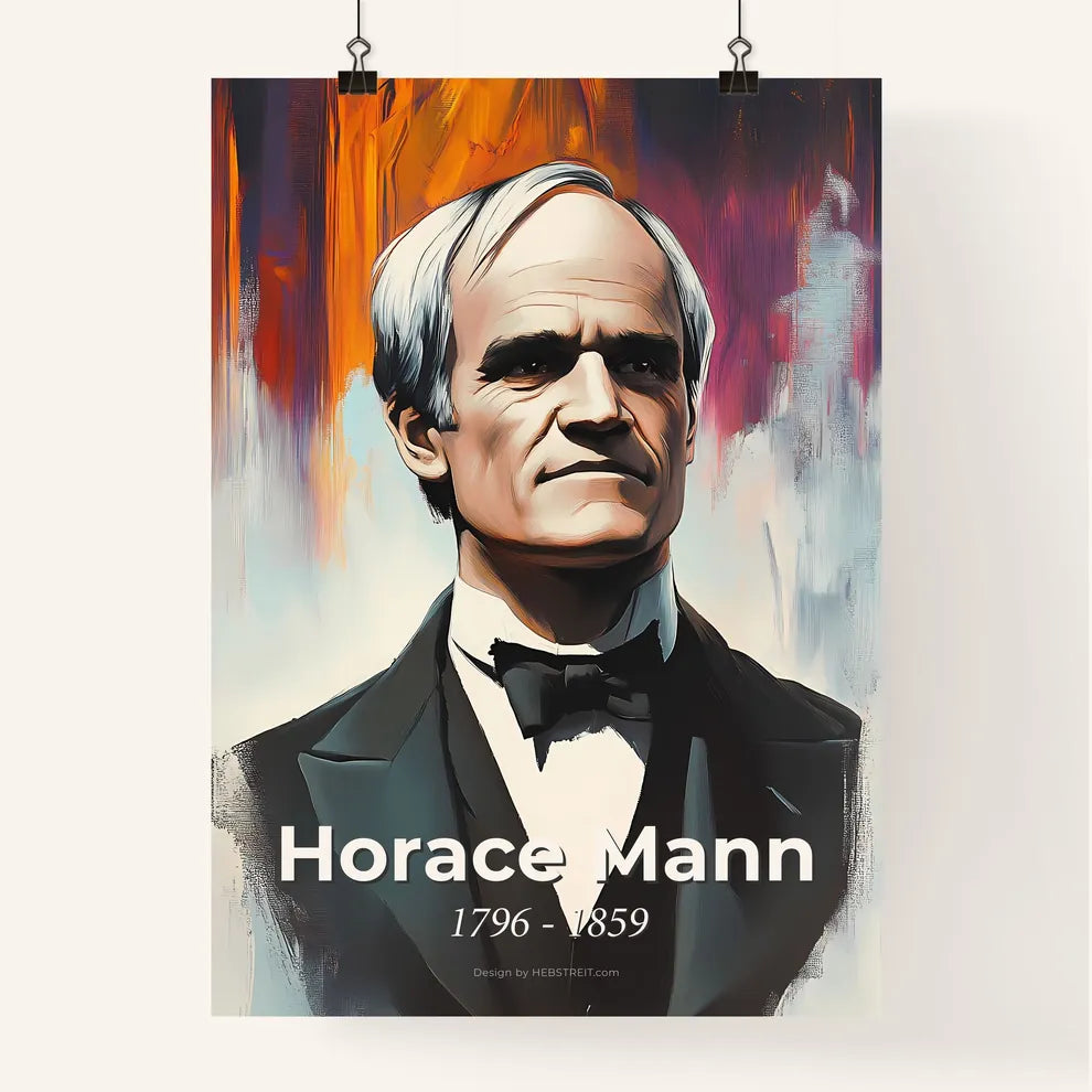Portrait of Horace Mann Poster