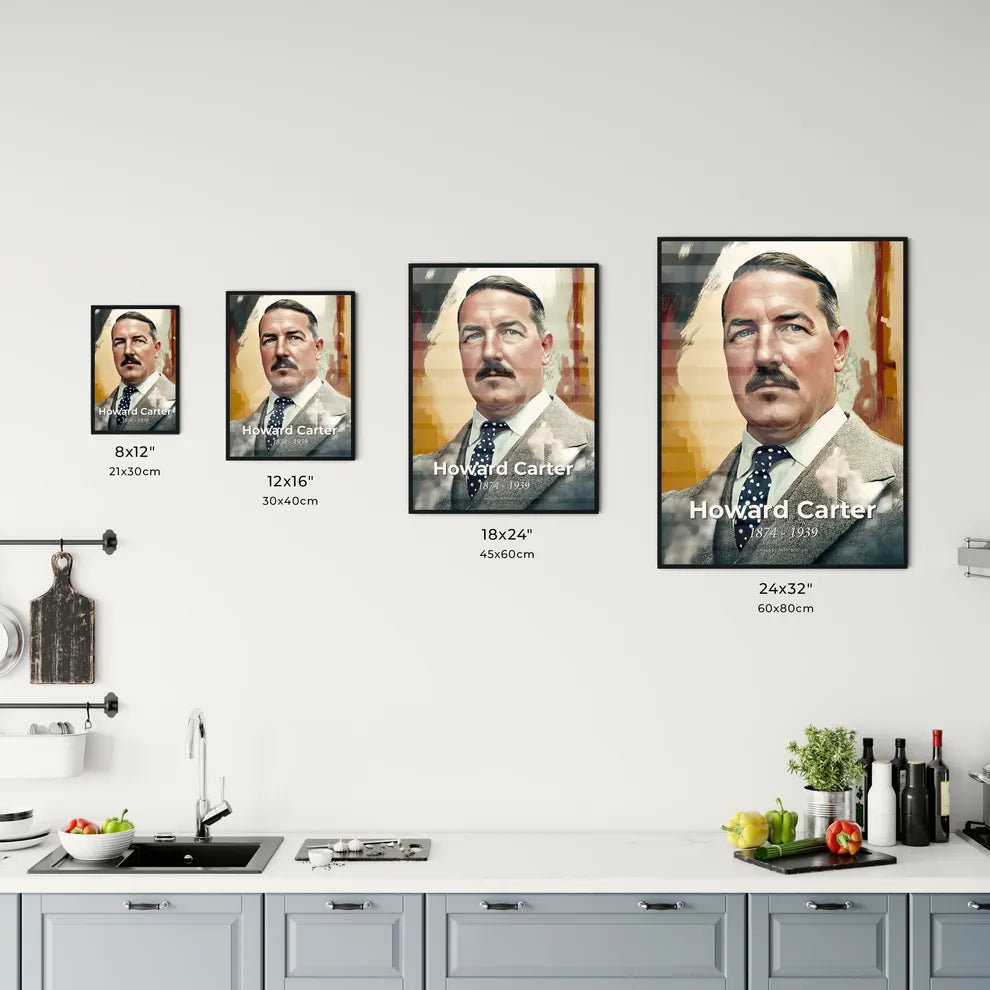 Portrait of Howard Carter Size Chart