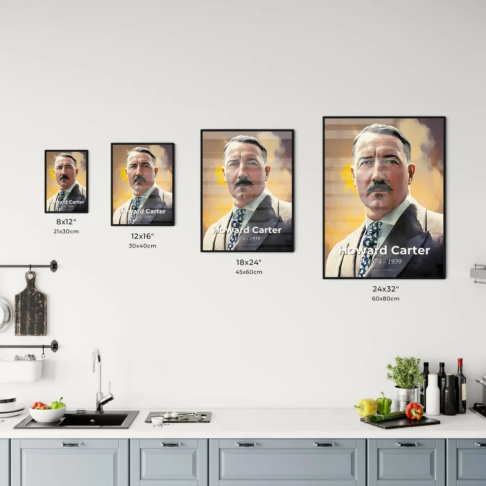 Portrait of Howard Carter Size Chart